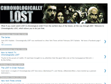 Tablet Screenshot of chronologicallylost.com